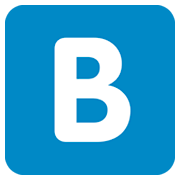 Emoji 🇧 Lettera simbolo indicatore regionale B su Twitter Twemoji 11.0.