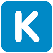 🇰 Emoji Letra do símbolo indicador regional K na Twitter Twemoji 11.0.