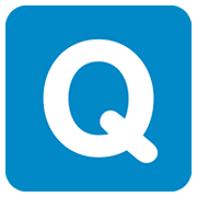 Emoji 🇶 Lettera simbolo indicatore regionale Q su Twitter Twemoji 11.0.