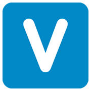 Emoji 🇻 Lettera simbolo indicatore regionale V su Twitter Twemoji 11.0.