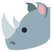 🦏 Emoji Rinoceronte na Twitter Twemoji 11.0.