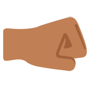 Emoji 🤜🏾 Pugno A Destra: Carnagione Abbastanza Scura su Twitter Twemoji 11.0.