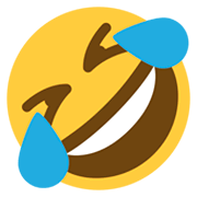 🤣 Emoji sich vor Lachen auf dem Boden wälzen Twitter Twemoji 11.0.