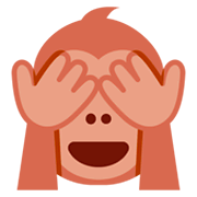 🙈 Emoji Mono Con Los Ojos Tapados en Twitter Twemoji 11.0.