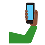 🤳🏿 Emoji Selfie: Pele Escura na Twitter Twemoji 11.0.