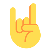 Emoji 🤘 Segno Delle Corna su Twitter Twemoji 11.0.