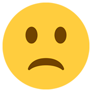 🙁 Emoji betrübtes Gesicht Twitter Twemoji 11.0.