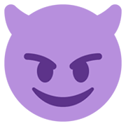 😈 Emoji Cara Sonriendo Con Cuernos en Twitter Twemoji 11.0.