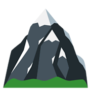 🏔️ Emoji Montaña Con Nieve en Twitter Twemoji 11.0.