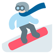 🏂🏻 Emoji Snowboarder(in): helle Hautfarbe Twitter Twemoji 11.0.