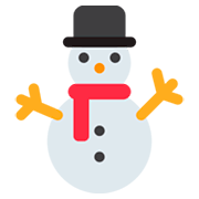 ⛄ Emoji Schneemann ohne Schneeflocken Twitter Twemoji 11.0.