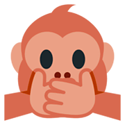 🙊 Emoji sich den Mund zuhaltendes Affengesicht Twitter Twemoji 11.0.