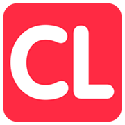 🆑 Emoji Großbuchstaben CL in rotem Quadrat Twitter Twemoji 11.0.