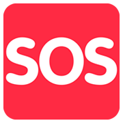 🆘 Emoji SOS-Zeichen Twitter Twemoji 11.0.