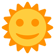 Emoji 🌞 Faccina Sole su Twitter Twemoji 11.0.