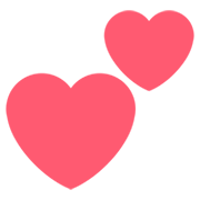 💕 Emoji zwei Herzen Twitter Twemoji 11.0.