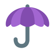 Émoji ☂️ Parapluie Ouvert sur Twitter Twemoji 11.0.