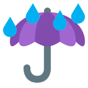 ☔ Emoji Paraguas Con Gotas De Lluvia en Twitter Twemoji 11.0.