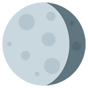 Emoji 🌖 Gibbosa Calante su Twitter Twemoji 11.0.