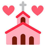 💒 Emoji Iglesia Celebrando Boda en Twitter Twemoji 11.0.
