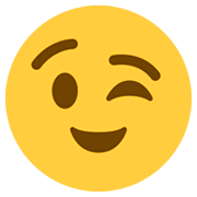 Emoji 😉 Faccina Che Fa L’occhiolino su Twitter Twemoji 11.0.