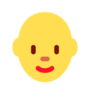 👩‍🦲 Emoji Mujer: Sin Pelo en Twitter Twemoji 11.0.