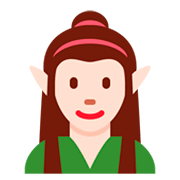 Emoji 🧝🏻‍♀️ Elfo Donna: Carnagione Chiara su Twitter Twemoji 11.0.