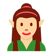 Emoji 🧝🏼‍♀️ Elfo Donna: Carnagione Abbastanza Chiara su Twitter Twemoji 11.0.