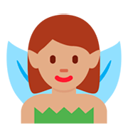 🧚🏽‍♀️ Emoji Hada Mujer: Tono De Piel Medio en Twitter Twemoji 11.0.