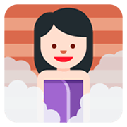 Emoji 🧖🏻‍♀️ Donna In Sauna: Carnagione Chiara su Twitter Twemoji 11.0.