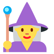 Emoji 🧙‍♀️ Maga su Twitter Twemoji 11.0.