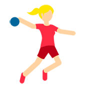 🤾🏼‍♀️ Emoji Handballspielerin: mittelhelle Hautfarbe Twitter Twemoji 11.0.