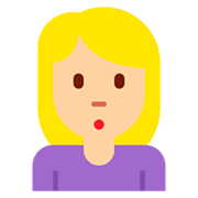 🙎🏼‍♀️ Emoji schmollende Frau: mittelhelle Hautfarbe Twitter Twemoji 11.0.
