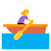 Emoji 🚣‍♀️ Donna In Barca A Remi su Twitter Twemoji 11.0.