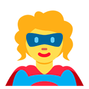 🦸‍♀️ Emoji Super-heroína na Twitter Twemoji 11.0.