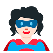 🦸🏻‍♀️ Emoji Superheroína: Tono De Piel Claro en Twitter Twemoji 11.0.