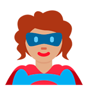 Emoji 🦸🏽‍♀️ Supereroina: Carnagione Olivastra su Twitter Twemoji 11.0.