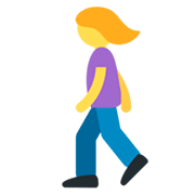 🚶‍♀️ Emoji Mujer Caminando en Twitter Twemoji 11.0.