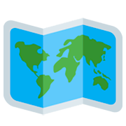 🗺️ Emoji Mapa Mundial en Twitter Twemoji 11.0.