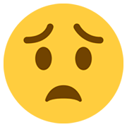 Emoji 😟 Faccina Preoccupata su Twitter Twemoji 11.0.