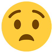 😧 Emoji qualvolles Gesicht Twitter Twemoji 11.1.