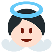 👼🏻 Emoji Bebé ángel: Tono De Piel Claro en Twitter Twemoji 11.1.