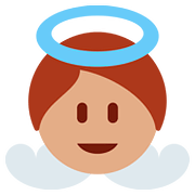 Emoji 👼🏽 Angioletto: Carnagione Olivastra su Twitter Twemoji 11.1.