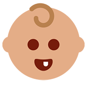 👶🏽 Emoji Baby: mittlere Hautfarbe Twitter Twemoji 11.1.