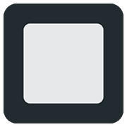 🔲 Emoji schwarze quadratische Schaltfläche Twitter Twemoji 11.1.