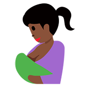 🤱🏿 Emoji Lactancia Materna: Tono De Piel Oscuro en Twitter Twemoji 11.1.