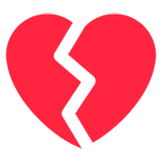 💔 Emoji Corazón Roto en Twitter Twemoji 11.1.