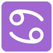 Emoji ♋ Segno Zodiacale Del Cancro su Twitter Twemoji 11.1.