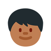 🧒🏾 Emoji Criança: Pele Morena Escura na Twitter Twemoji 11.1.