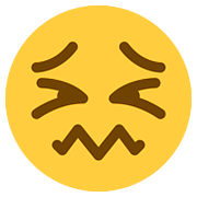 Emoji 😖 Faccina Frustrata su Twitter Twemoji 11.1.
